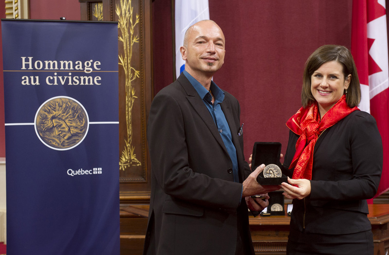 Lauréat de la médaille du civisme: Stéphane Fraser raconte