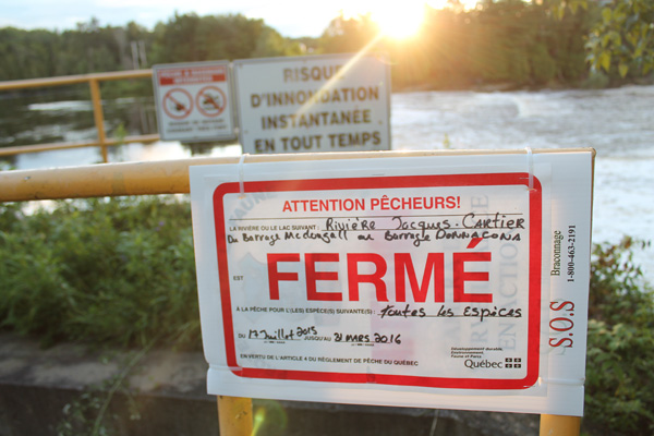Rivière Jacques-Cartier: interdiction de pêche en vigueur