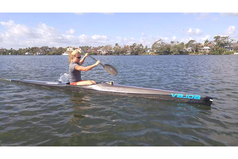 Amy Auclair aux championnats canadiens de canoé-kayak