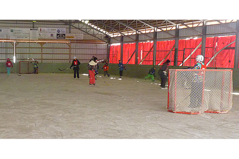 Camp de hockey à Rivière-à-Pierre