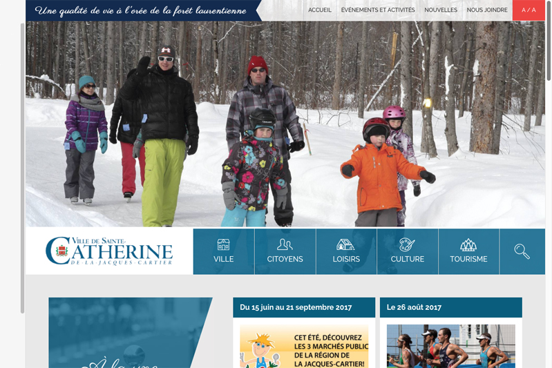 Nouveau site Web pour Sainte-Catherine-de-la-Jacques-Cartier
