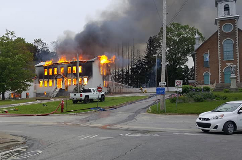 La résidence du maire de Saint-Thuribe incendiée