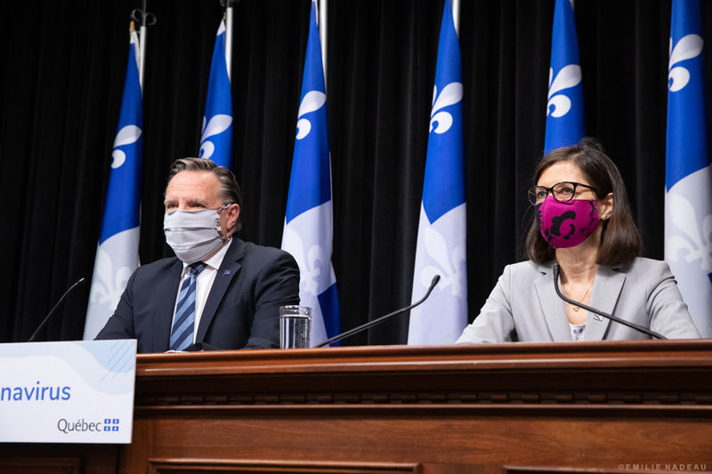 Québec encourage le port du masque