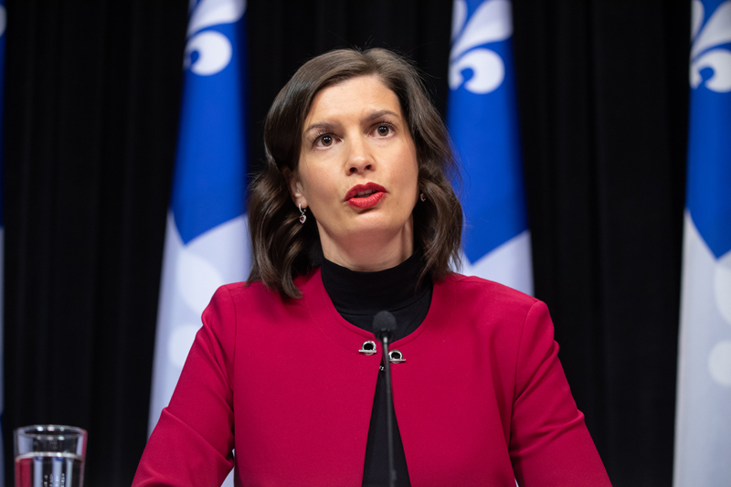 La ministre Guilbault annonce une vaste opération policière au Québec