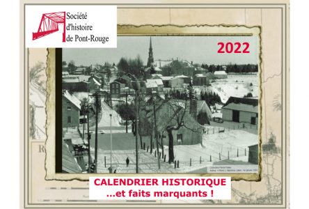 Le calendrier historique de Pont-Rouge est en vente