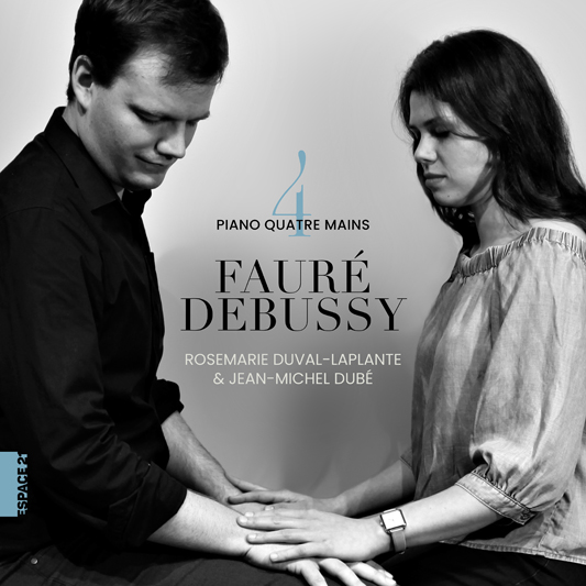 Jean-Michel Dubé et Rosemarie Duval-Laplante au piano à quatre mains