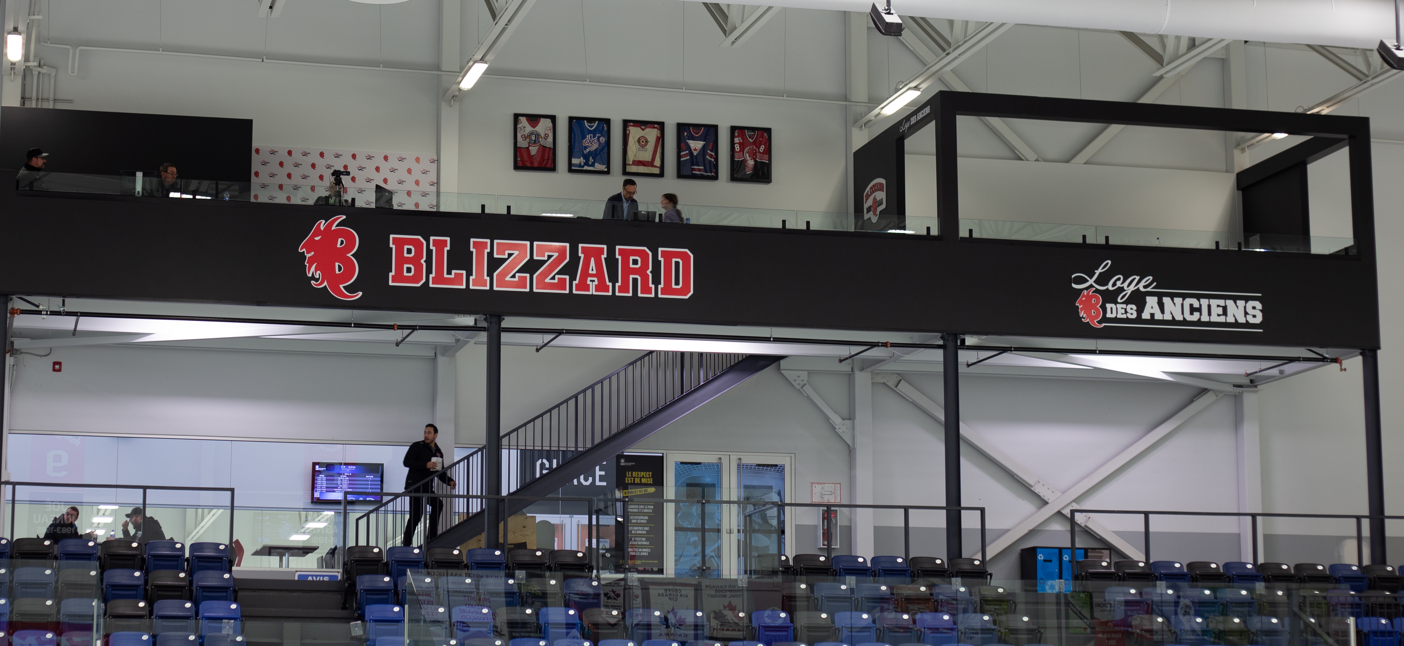 Le Blizzard dévoile une loge et une galerie de presse au Complexe sportif multifonctionnel de Saint-Augustin
