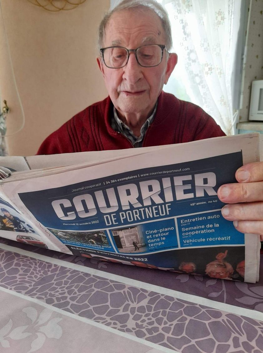 Le Courrier de Portneuf lu… jusqu’en Normandie