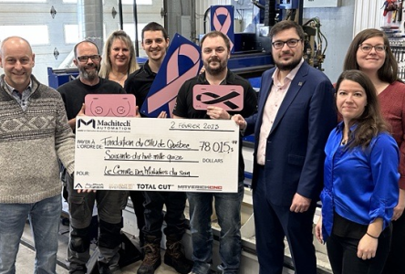 Machitech remet 78 000$ à la Fondation du CHU de Québec 