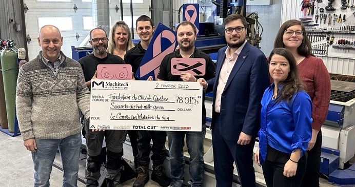 Machitech remet 78 000$ à la Fondation du CHU de Québec 