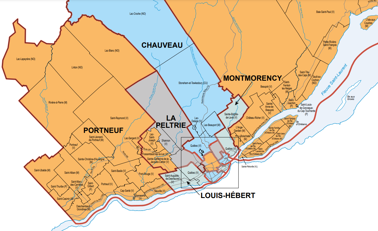 Changements à la carte de la circonscription
